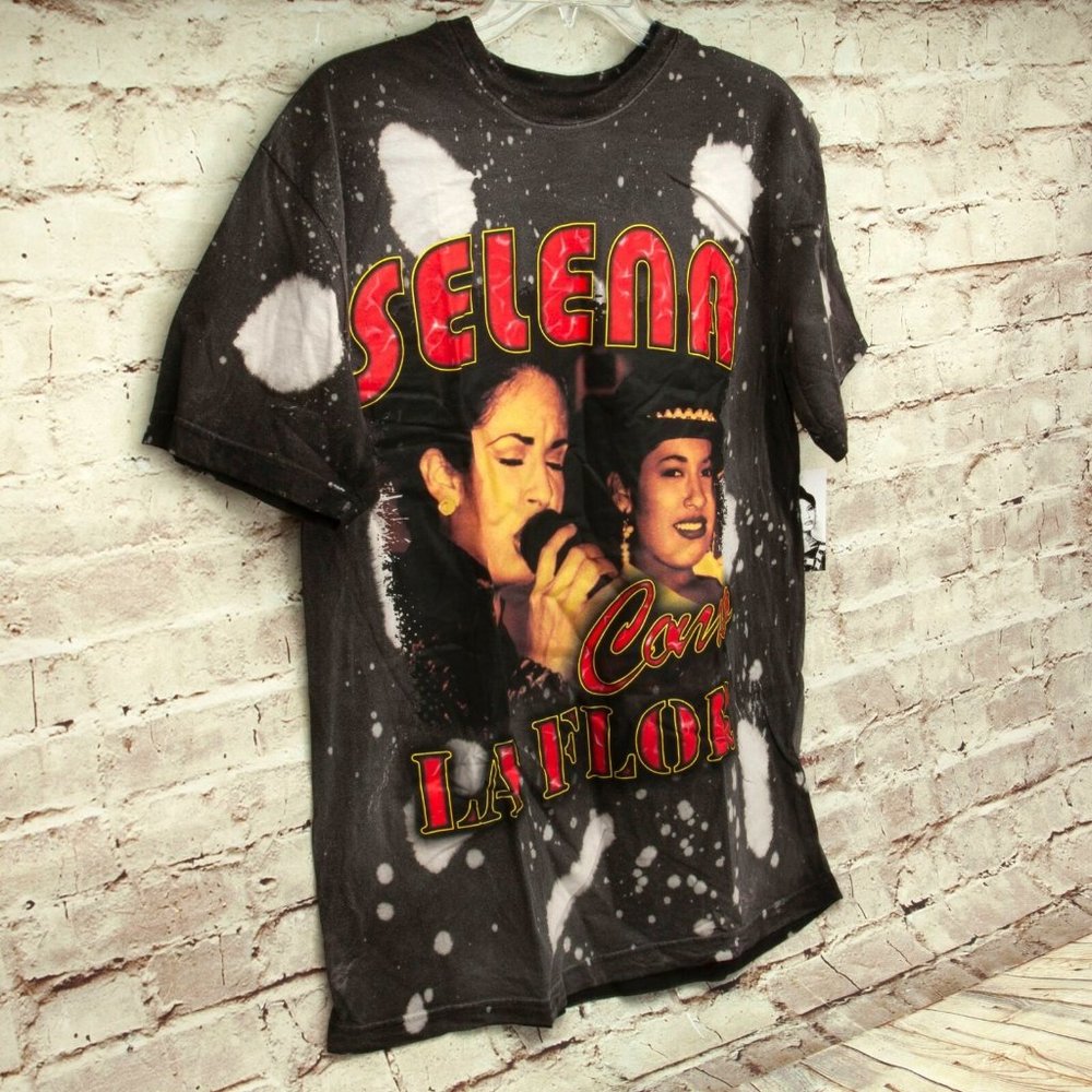 Selena Fashion Graphic "Como La Flor"Tie Dye Shirt